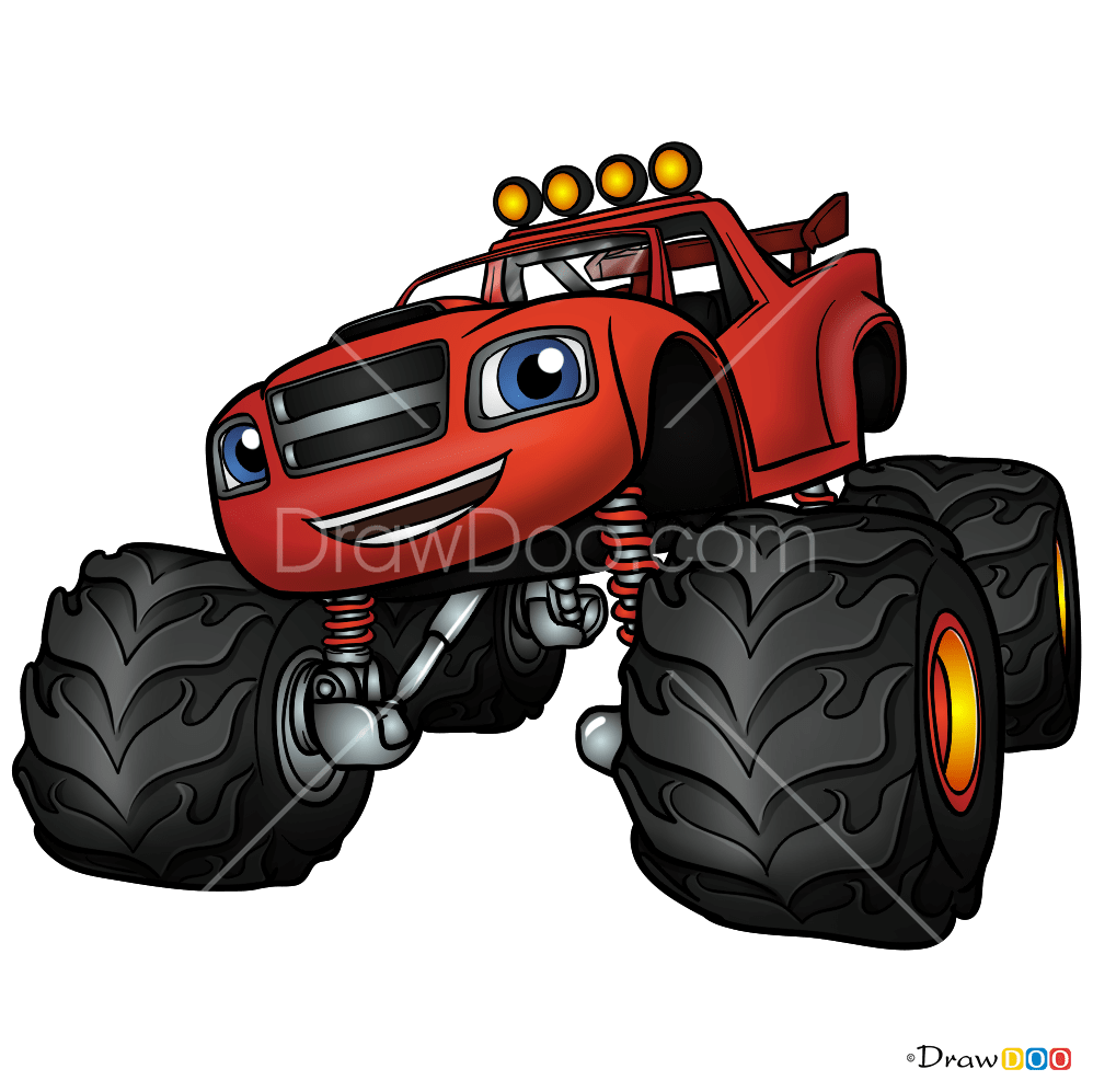 How to Draw Blaze, Blaze and Monster Machines